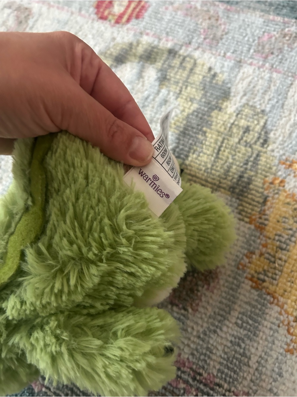 Intelex Warmies Microwavable Plush 13" Green Dinosaur - Picture 3 of 5